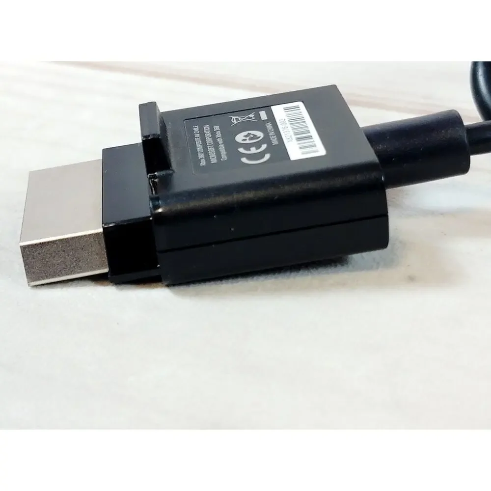 Genuine Official OEM Microsoft XBOX 360 Composite AV Cable X821376-001 Tested